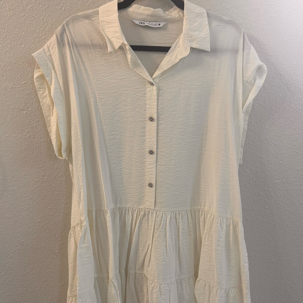 Zara dress with jewel rhinestone buttons